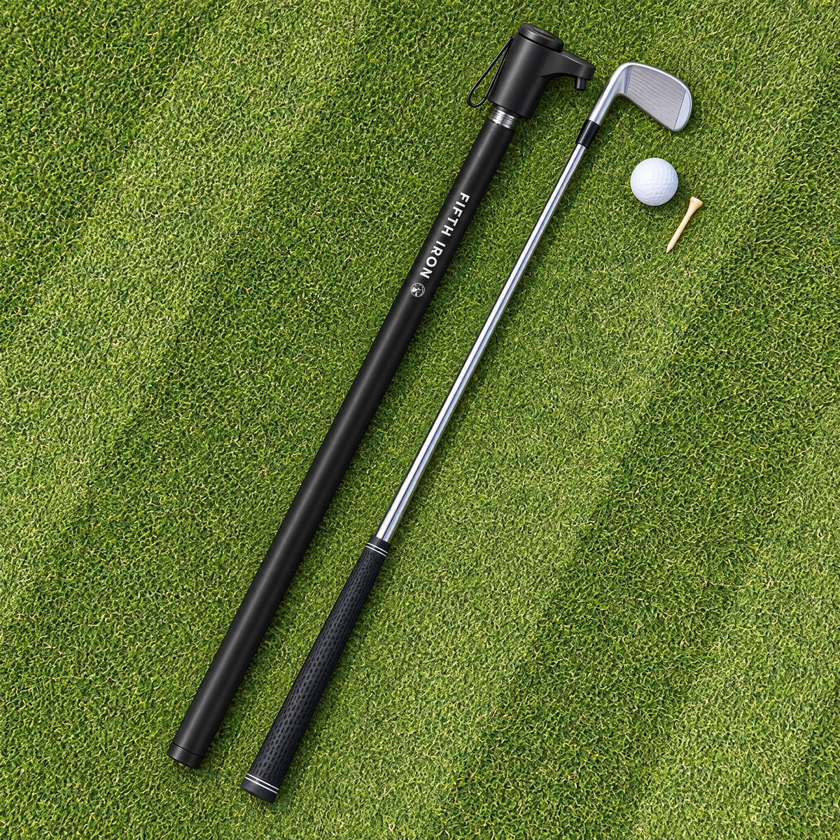FIFTH IRON lying next to a 7-iron, the same length