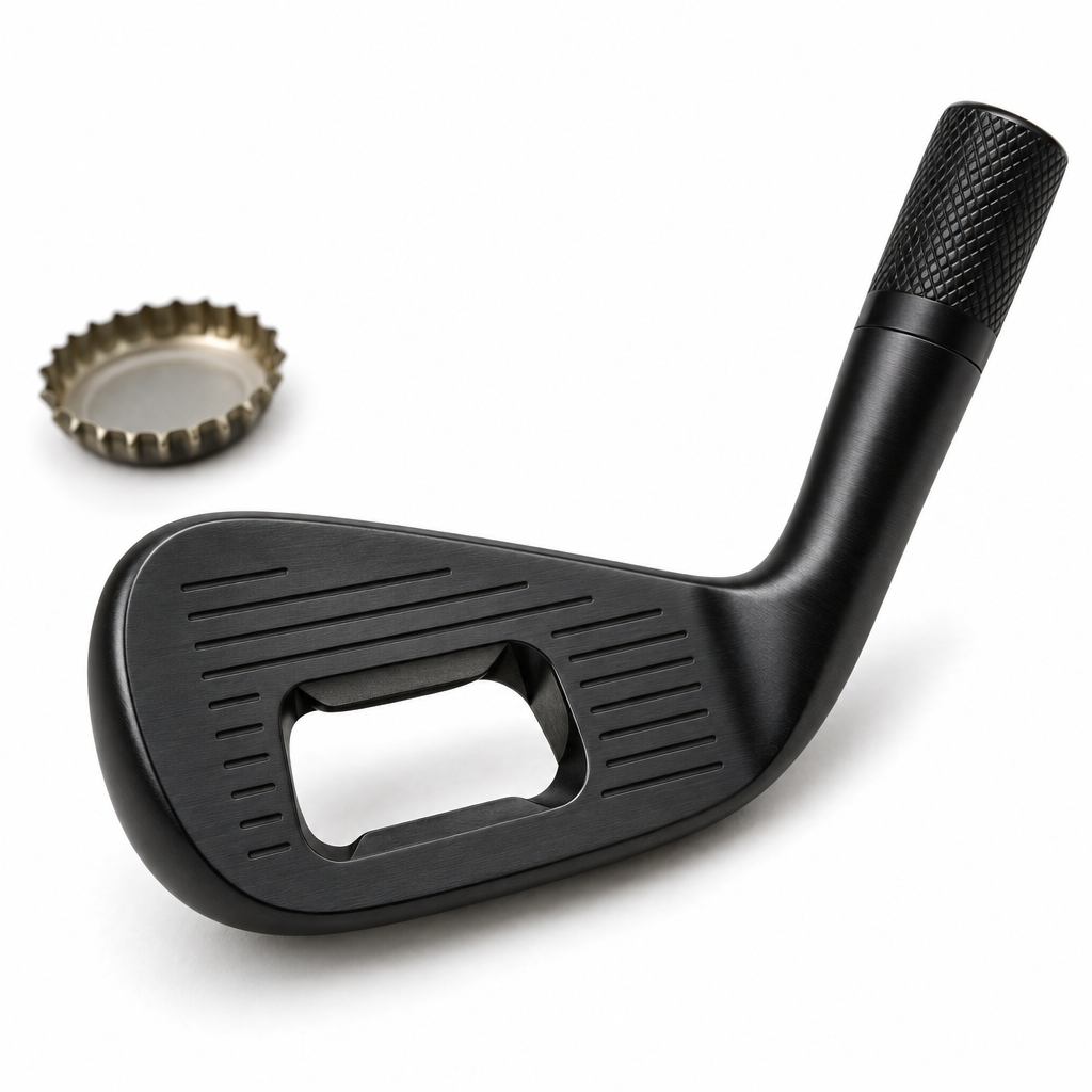 Luxury bottle opener shaped like an iron head